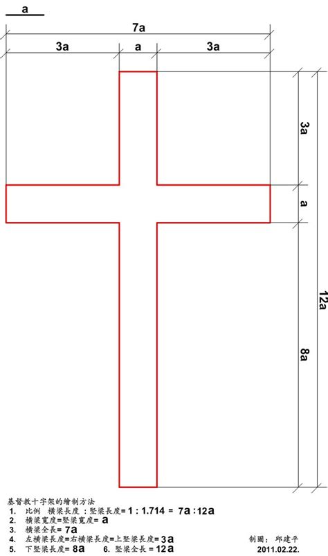 十字架 比例